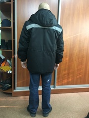 Куртка зимняя Север черна с капюшоном - от 1 шт  продажа все в наличии - foto 1